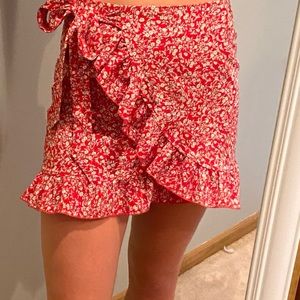Flowy floral skirt